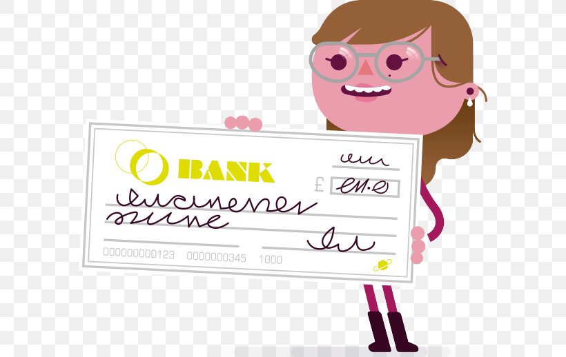 Cheque Bank Logo Brand Clip Art, PNG, 592x518px, Cheque, Area, Bank, Brand, Cartoon Download Free