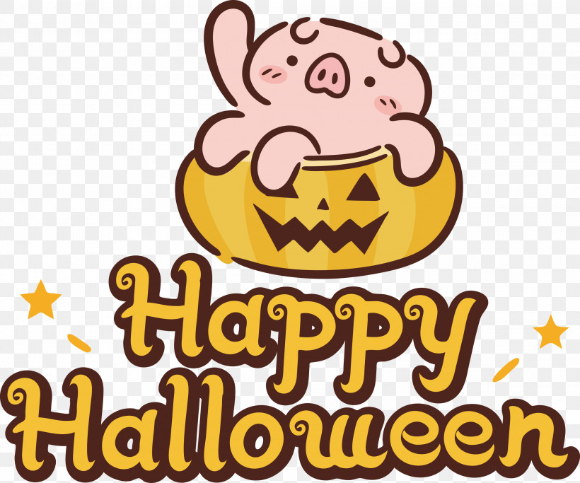 Happy Halloween, PNG, 3000x2501px, Happy Halloween, Biology, Cartoon, Geometry, Happiness Download Free
