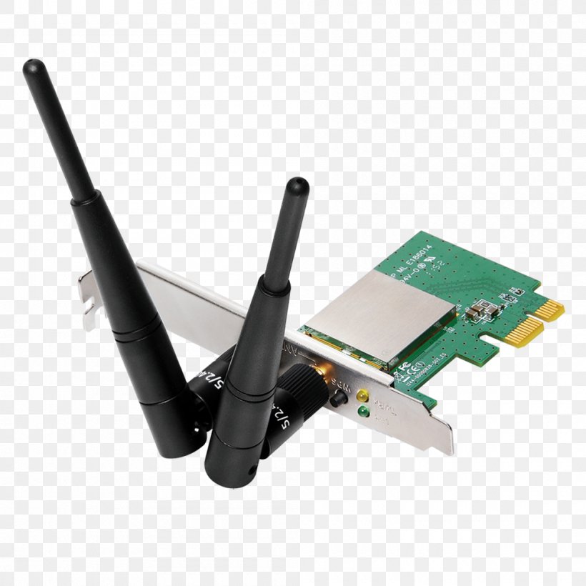Network Cards & Adapters PCI Express Wireless Network Interface Controller Conventional PCI, PNG, 1000x1000px, Network Cards Adapters, Adapter, Computer Network, Conventional Pci, Edimax Download Free