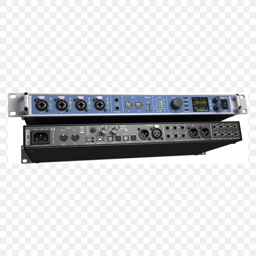 RME Fireface 802 Hybrid Audio Interface RME Fireface UCX RME Fireface UFX, PNG, 2048x2048px, Audio, Amplifier, Audio Equipment, Audio Power Amplifier, Audio Receiver Download Free