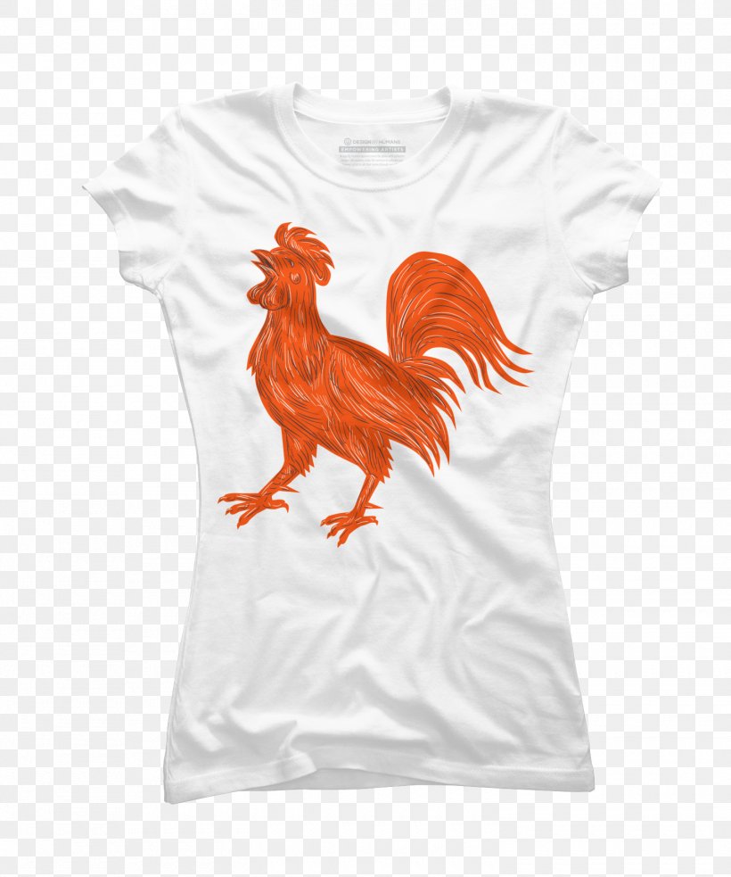 T-shirt Hoodie Design By Humans Clothing, PNG, 1500x1800px, Tshirt, Beak, Bird, Chicken, Clothing Download Free