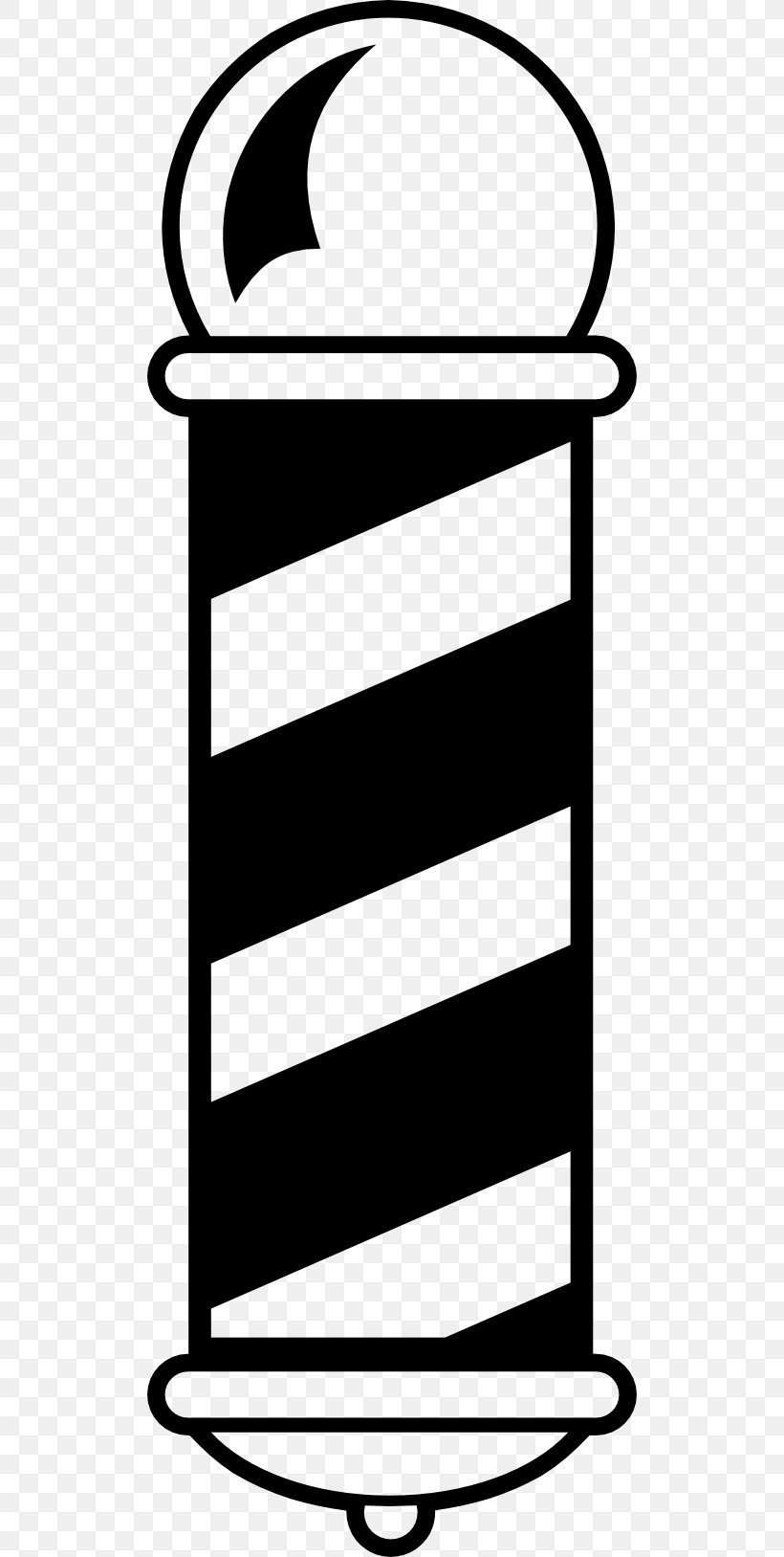 Barber's Pole Hairstyle Clip Art, PNG, 512x1627px, Barber, Area, Barberpole Illusion, Beauty Parlour, Black And White Download Free