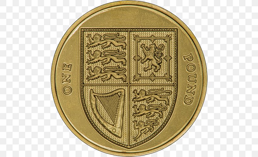 Coins Of The Pound Sterling One Pound Coins Of The Pound Sterling Gold, PNG, 500x500px, Coin, Brass, Coins Of The Pound Sterling, Currency, Five Pence Download Free