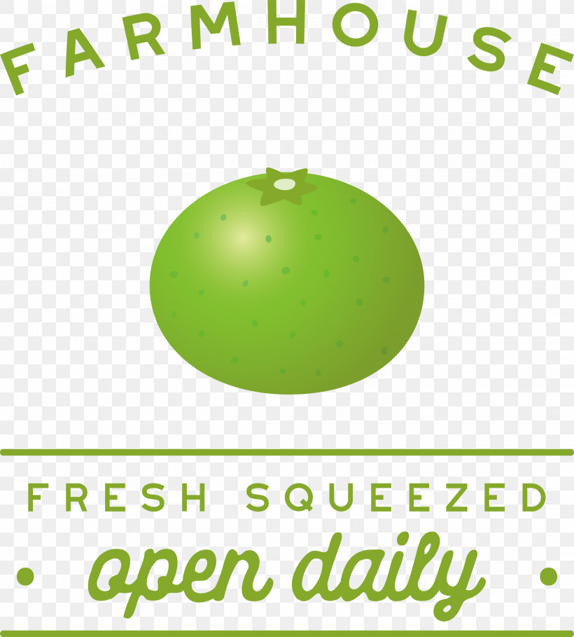 Farmhouse Fresh Squeezed Open Daily, PNG, 2704x2999px, Farmhouse, Fresh Squeezed, Fruit, Geometry, Green Download Free