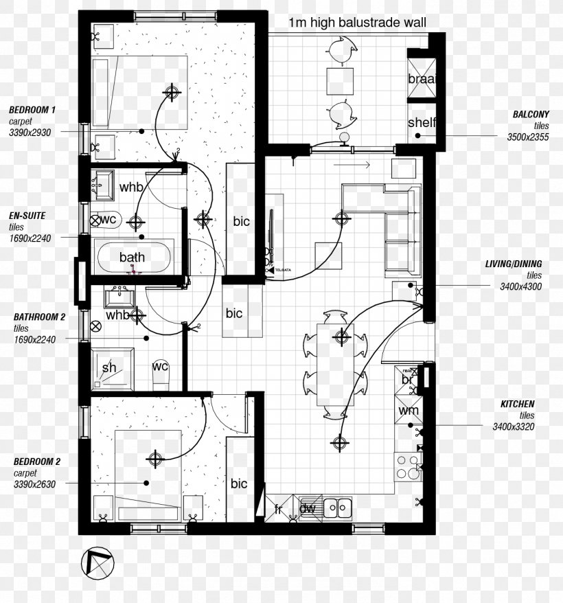 Floor Plan Technical Drawing Site Plan, PNG, 1377x1476px, Floor Plan, Area, Bed, Bedroom, Black Download Free