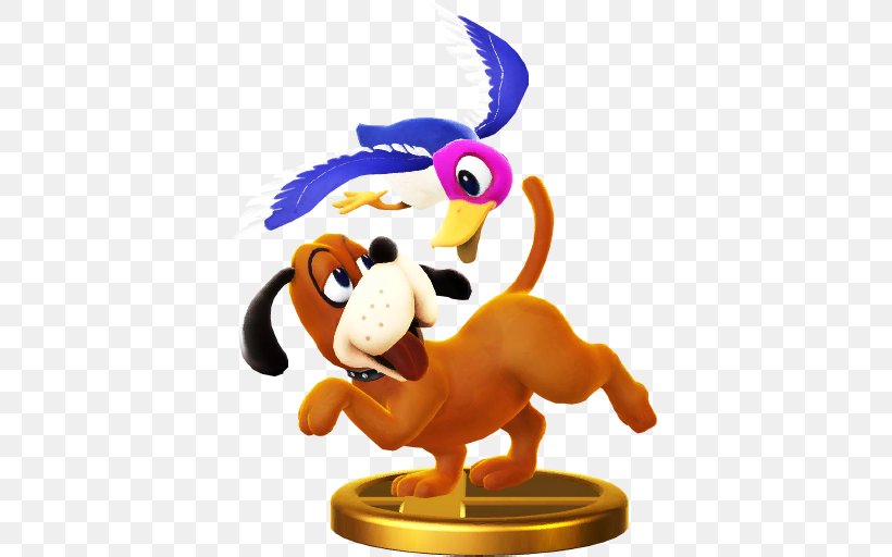 Super Smash Bros. For Nintendo 3DS And Wii U Duck Hunt Super Smash Bros. Brawl NES Zapper, PNG, 512x512px, Duck Hunt, Animal Figure, Carnivoran, Dr Mario, Duck Download Free