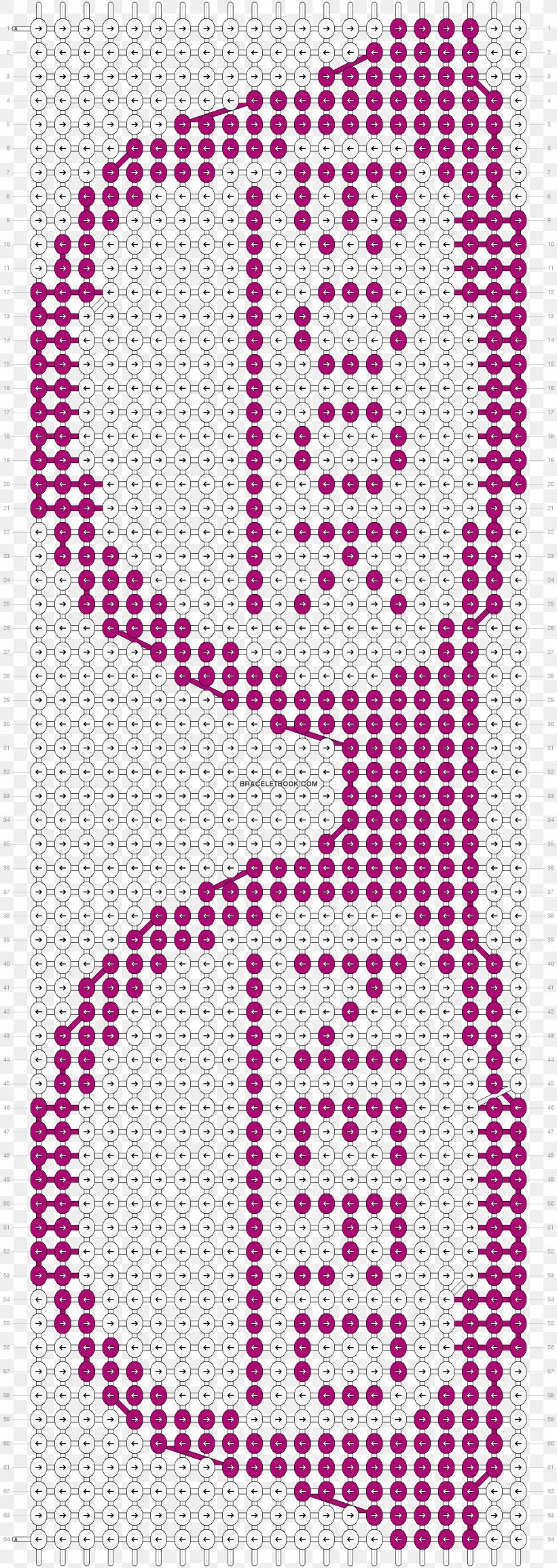 Friendship Bracelet Pink Pattern, PNG, 1208x3400px, Friendship Bracelet, Alphabet, Area, Art, Bead Download Free