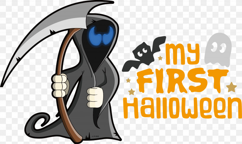Happy Halloween, PNG, 3599x2145px, Happy Halloween, Birds, Cartoon, Flightless Bird, Logo Download Free