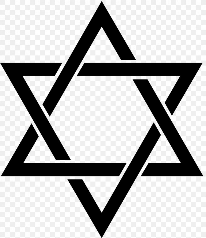Star Of David Judaism Clip Art, PNG, 850x979px, Star Of David, Area, Black, Black And White, Brand Download Free
