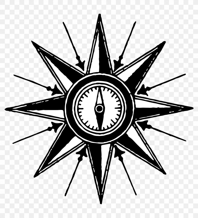 Steampunk Drawing Clip Art, PNG, 2842x3122px, Steampunk, Black And White, Clock, Compass, Compass Rose Download Free