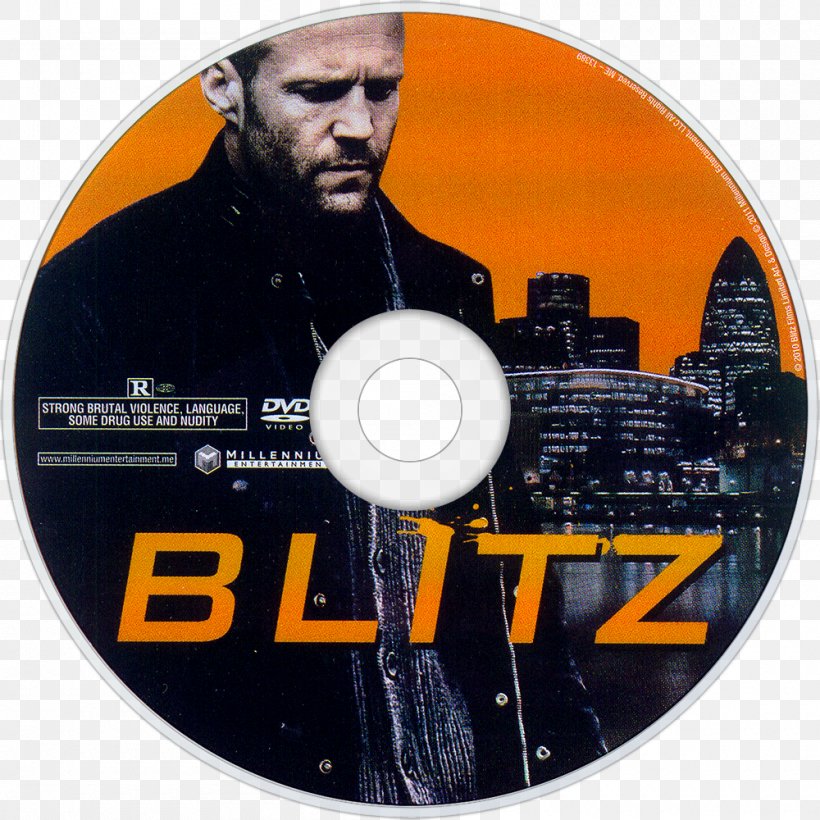 Jason Statham Blitz DVD Film YouTube, PNG, 1000x1000px, Jason Statham, Action Film, Blitz, Brand, Compact Disc Download Free