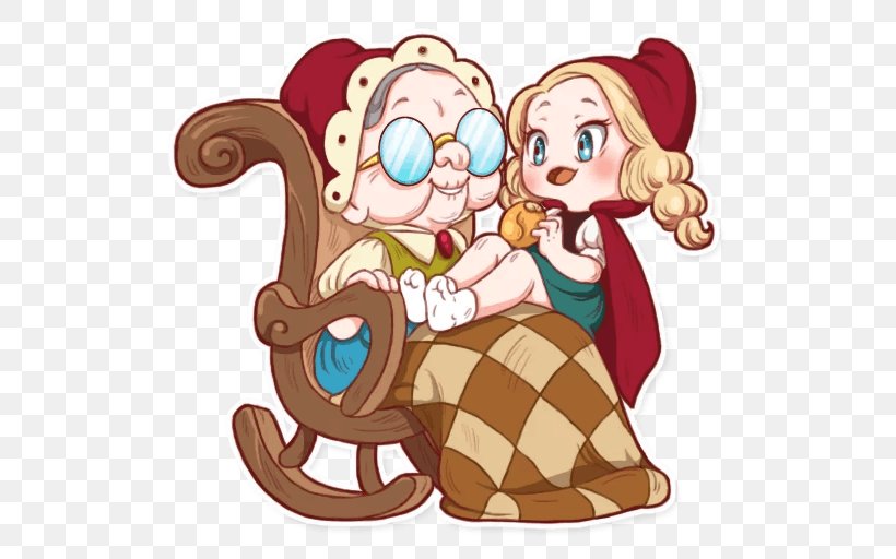 Little Red Riding Hood Telegram Sticker Clip Art, PNG, 512x512px, Little Red Riding Hood, Art, Artwork, Cartoon, Character Download Free