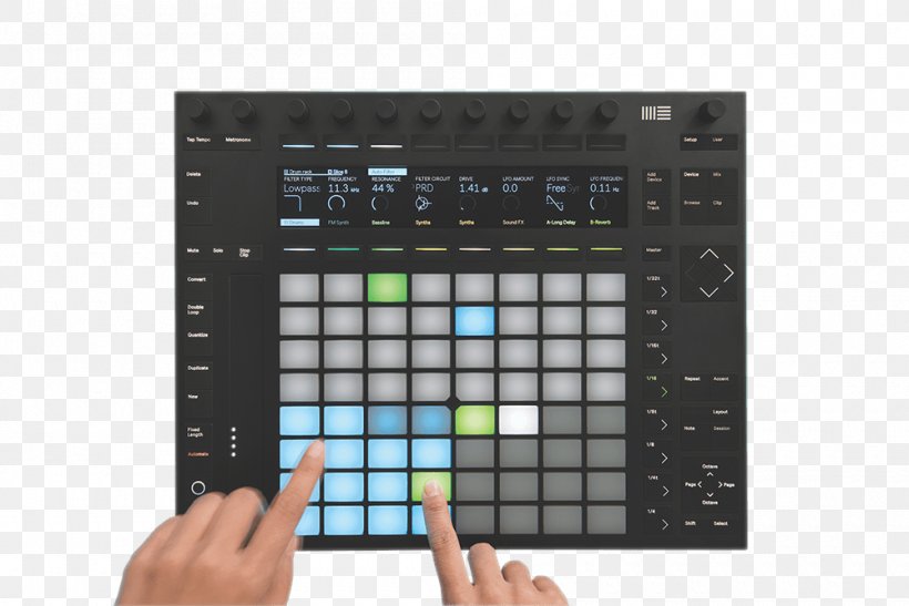 Ableton Live MIDI Controllers Ableton Push 2, PNG, 1000x668px, Watercolor, Cartoon, Flower, Frame, Heart Download Free