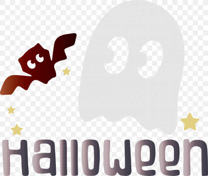 Free Logo Silhouette, PNG, 3000x2543px, Happy Halloween, Free, Halloween, Logo, Paint Download Free