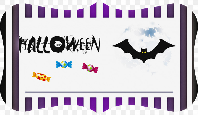 Happy Halloween Halloween, PNG, 3000x1758px, Happy Halloween, Biology, Cartoon, Halloween, Logo Download Free