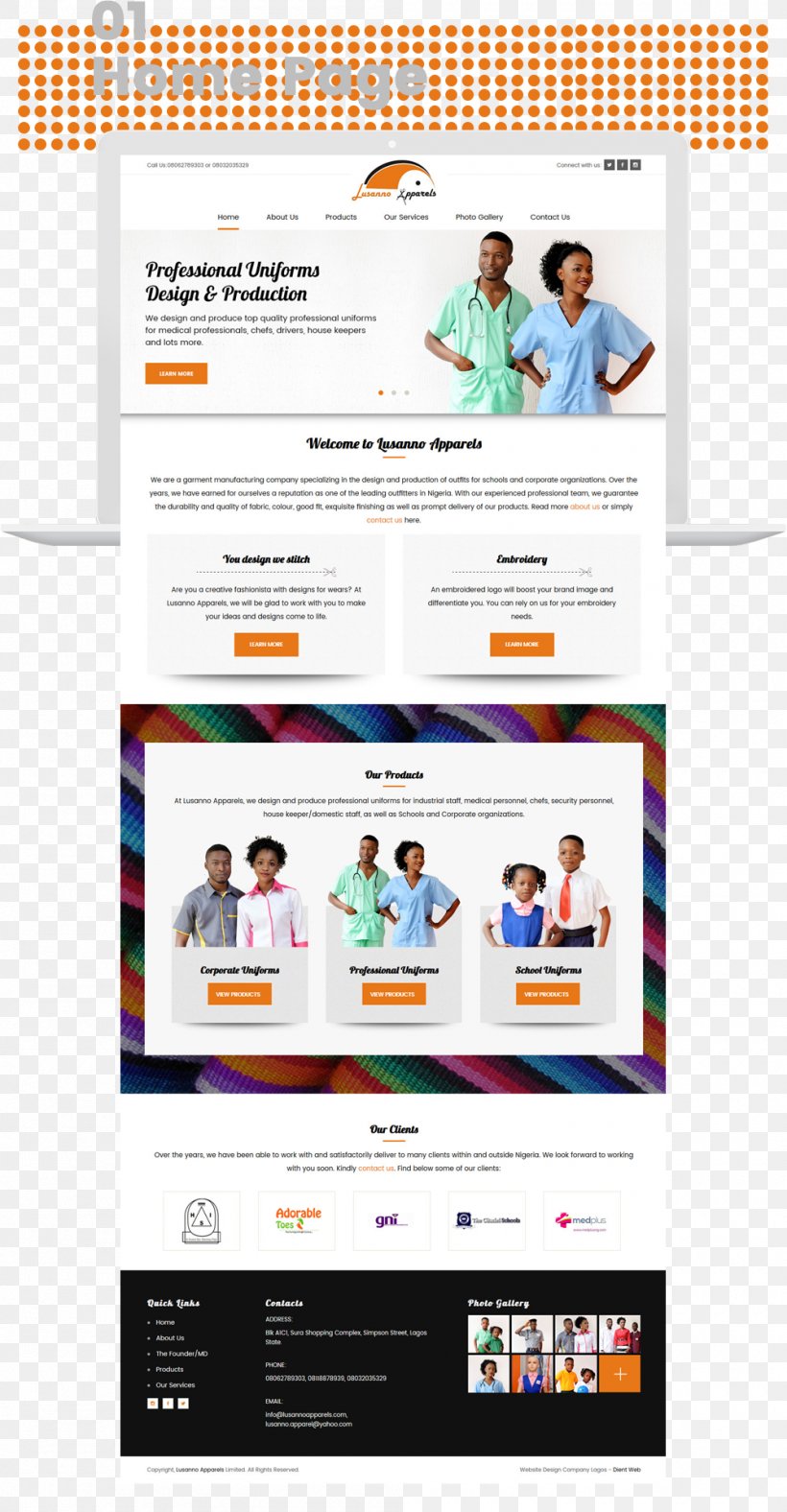 Web Page Responsive Web Design DientWeb, PNG, 1000x1922px, Web Page, Area, Brand, Clothing, Content Management System Download Free
