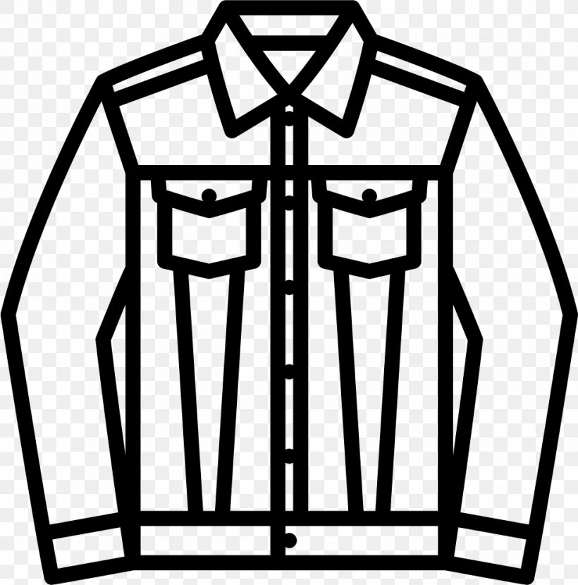 Jacket Denim Clothing Jeans Hoodie, PNG, 981x992px, Jacket, Black, Black And White, Clothing, Denim Download Free