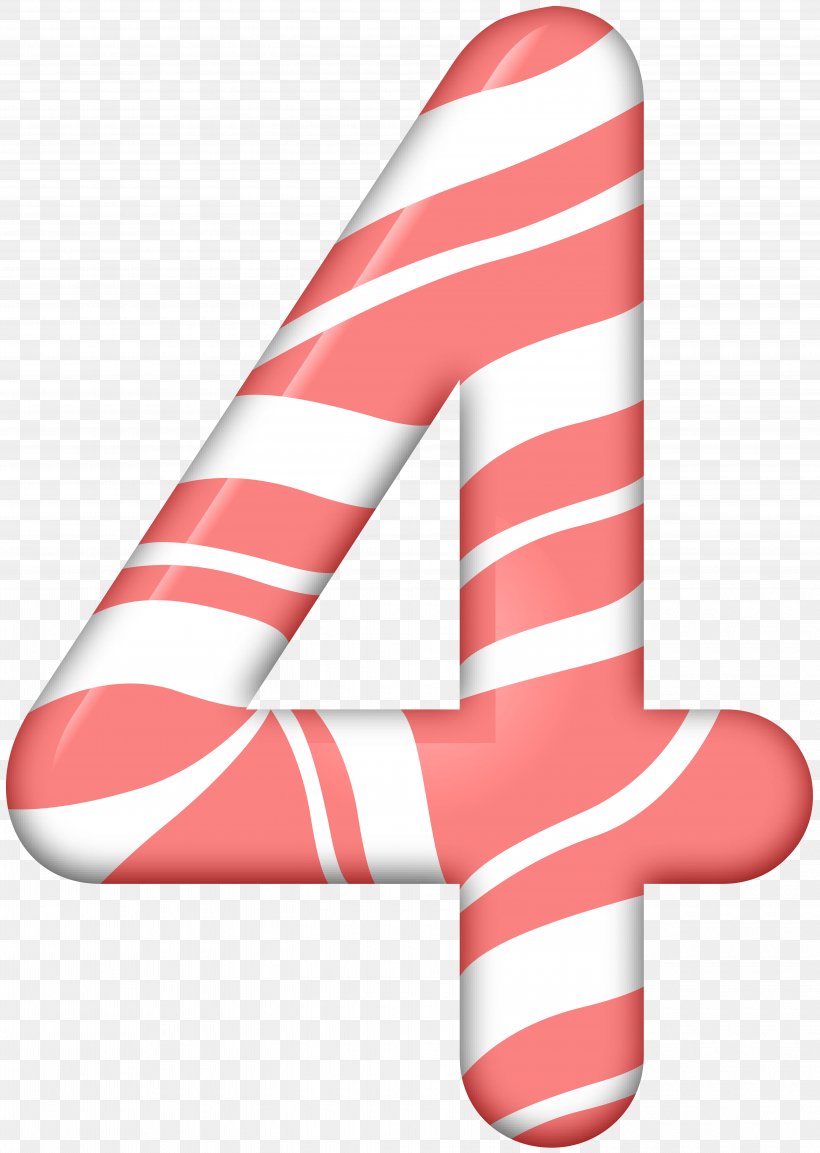 Number Four Candy Cane Clip Art, PNG, 5685x8000px, Number, Bit, Candy Cane, Digital Data, Numerical Digit Download Free