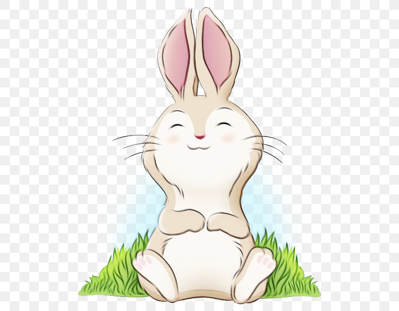 Easter Bunny, PNG, 640x640px, Watercolor, Animation, Carrot, Cartoon, Easter Bunny Download Free