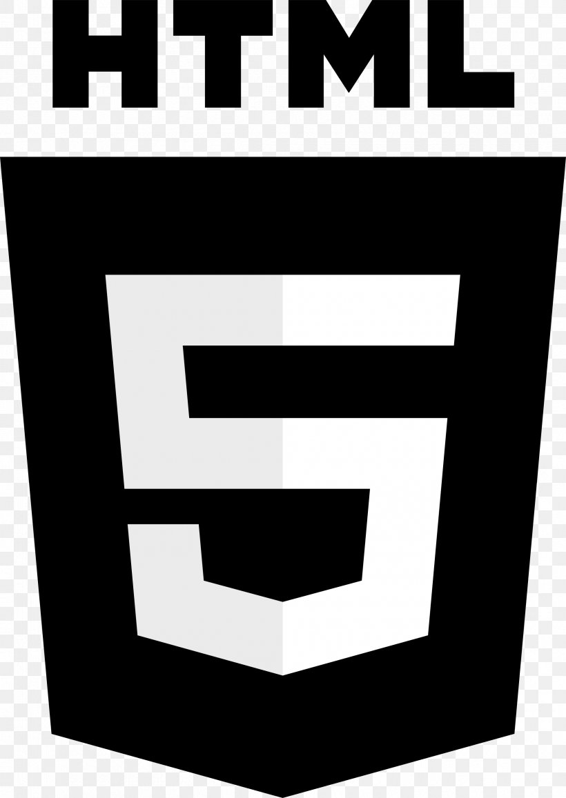 Logo HTML5 JavaScript, PNG, 2400x3388px, Logo, Area, Black, Black And White, Brand Download Free