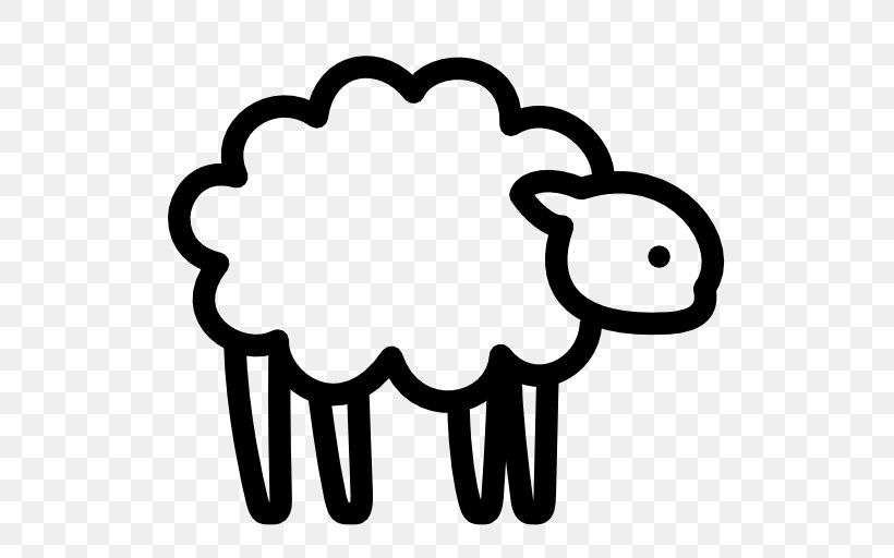 Sheep, PNG, 512x512px, Apple, Area, Black And White, Finger, Hand Download Free