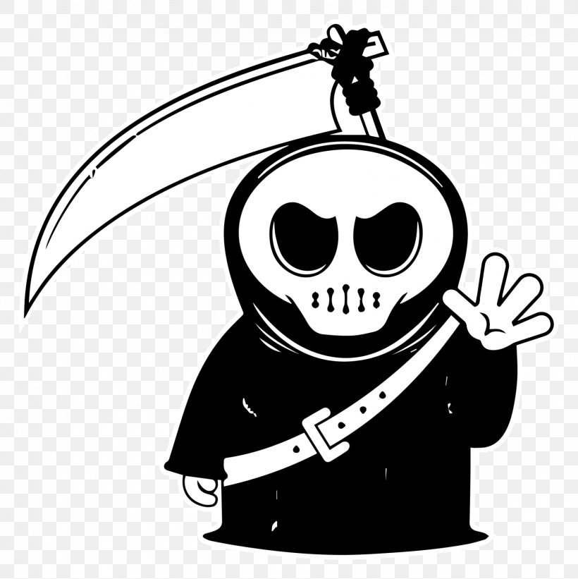 Death Drawing Cartoon Royalty-free, PNG, 1598x1600px, Death, Black, Black And White, Cartoon, Drawing Download Free