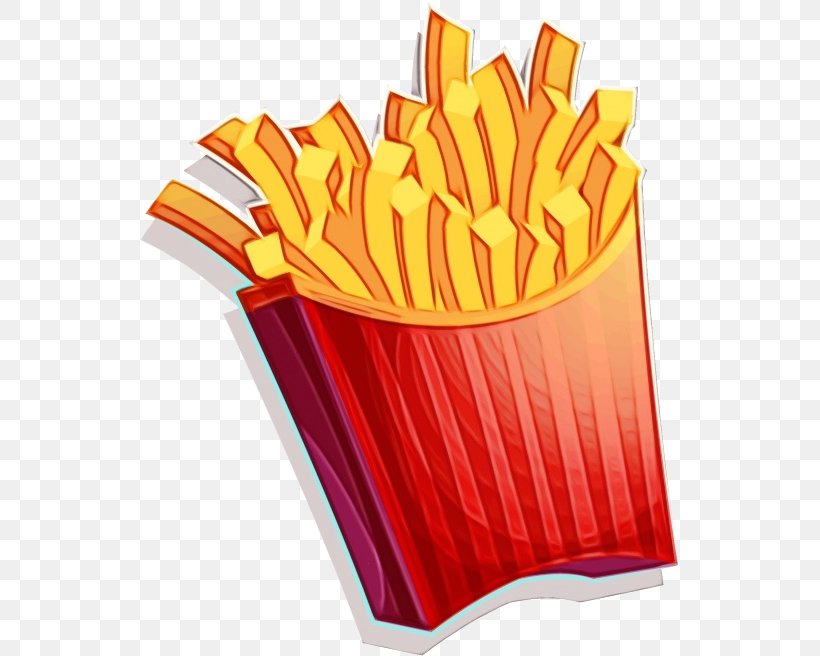 French Fries, PNG, 539x656px, Watercolor, Dish, Fast Food, French Fries, Fried Food Download Free