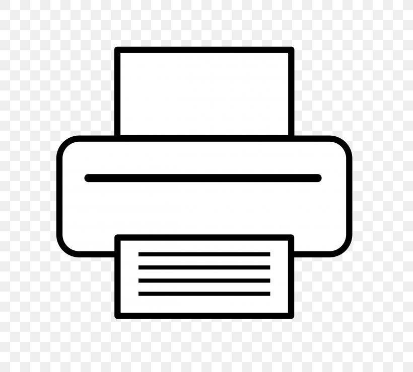 Hewlett-Packard Paper Printer Printing Clip Art, PNG, 740x740px, Hewlettpackard, Area, Black And White, Icon Design, Inkjet Printing Download Free