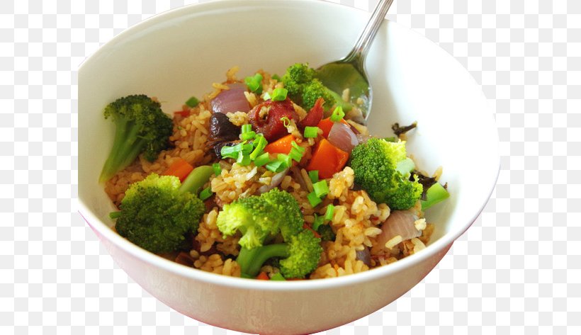 Vegetarian Cuisine Fried Rice Ribs Cooked Rice, PNG, 600x473px, Twice Cooked Pork, Asian Food, Blanching, Bowl, Broccoli Download Free