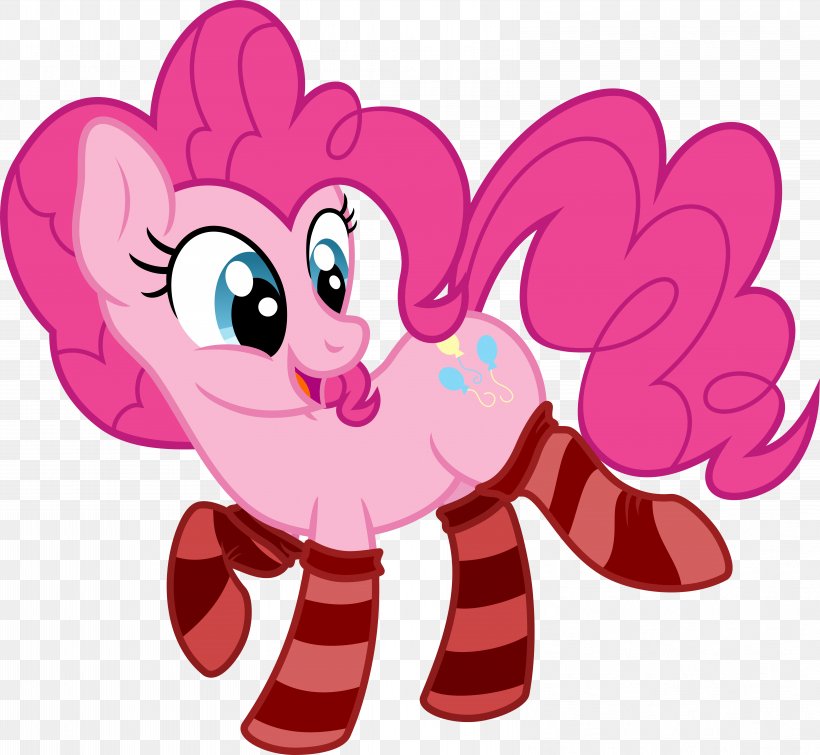 Pinkie Pie Pony Horse Sock Knee Highs, PNG, 6513x6000px, Watercolor, Cartoon, Flower, Frame, Heart Download Free