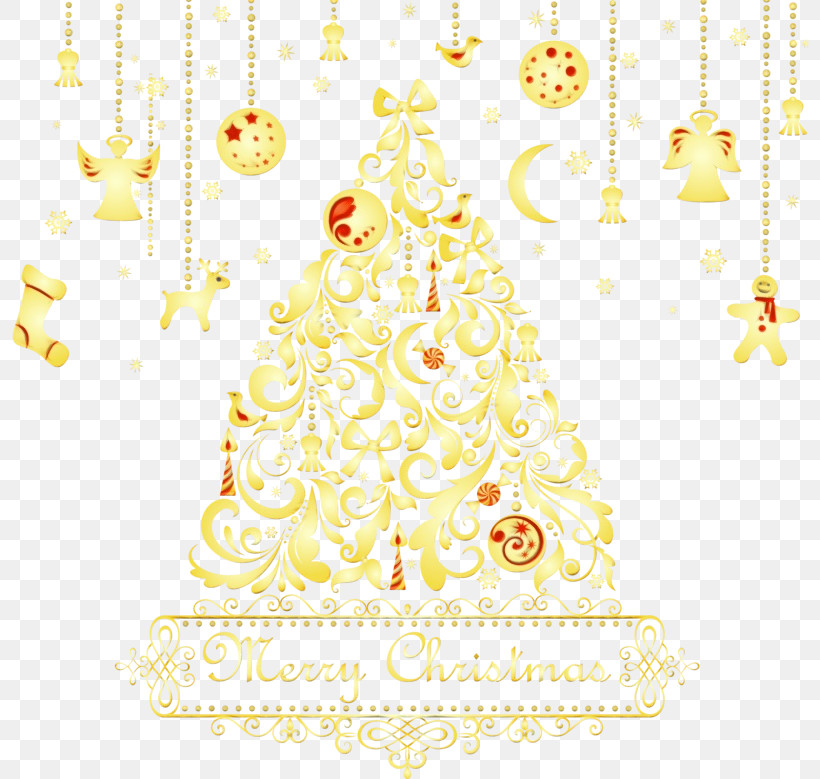 Christmas Tree, PNG, 800x779px, Watercolor, Christmas, Christmas Decoration, Christmas Ornament, Christmas Tree Download Free