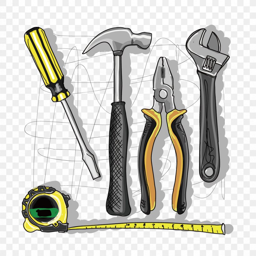 Hand Tool Drawing Clip Art, PNG, 1181x1181px, Hand Tool, Drawing, Joint, Pliers, Power Tool Download Free