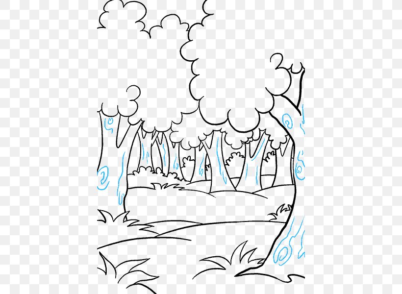 Drawing Cartoon Clip Art Image Illustration, PNG, 678x600px, Drawing, Art, Cartoon, Coloring Book, Forest Download Free