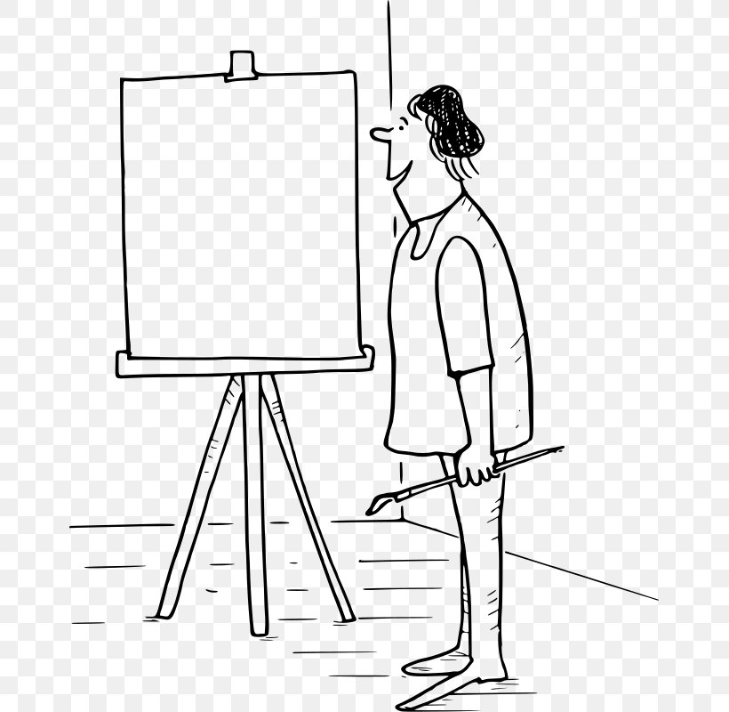 Easel Drawing Line Art Painting Clip Art, PNG, 663x800px, Easel, Area, Arm, Art, Artist Download Free