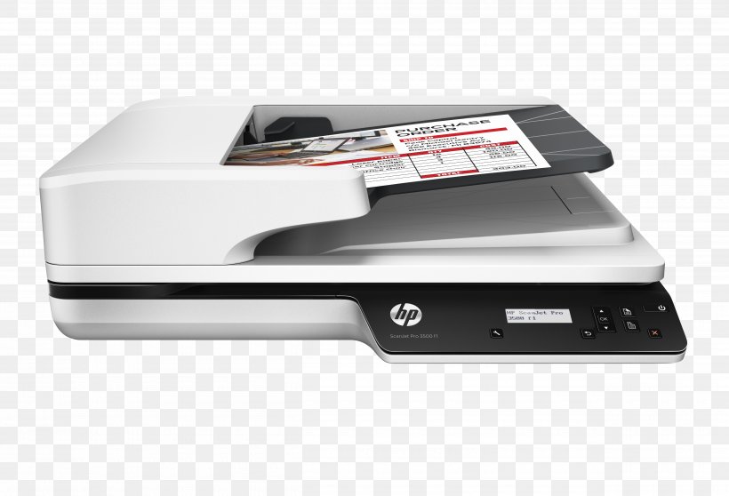 Hewlett-Packard Image Scanner Automatic Document Feeder HP ScanJet Pro 3500 F1 Duplex Scanning, PNG, 5000x3406px, Hewlettpackard, Automatic Document Feeder, Computer, Contact Image Sensor, Document Download Free