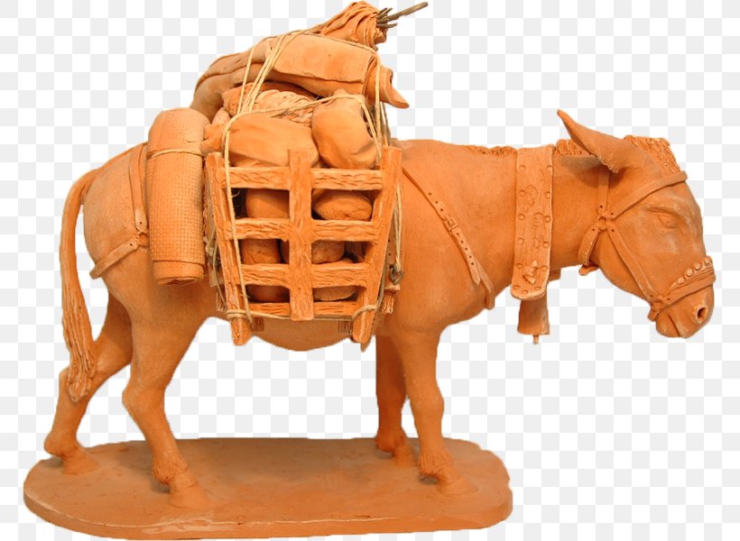 Santons J.JOUVE Âne Pack Saddle Pack Animal, PNG, 769x600px, Santon, Ane, Canva, Cattle Like Mammal, Child Download Free