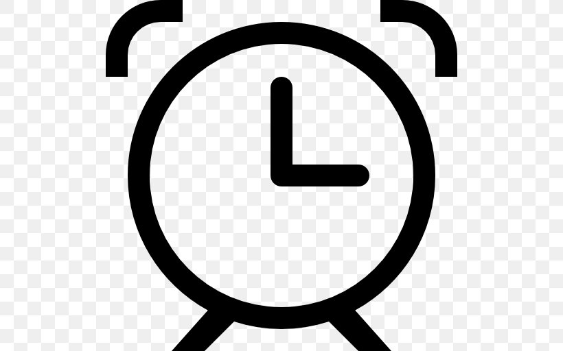 Alarm Clocks Symbol Timer, PNG, 512x512px, Alarm Clocks, Area, Black And White, Brand, Clock Download Free