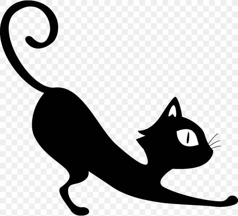 Black Cat Halloween Cat, PNG, 1024x928px, Black Cat, Blackandwhite, Cartoon, Cat, Halloween Download Free