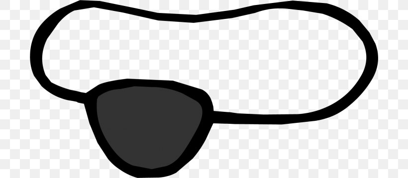 Eyepatch Amblyopia Clip Art, PNG, 700x358px, Eyepatch, Amblyopia, Black, Black And White, Document Download Free