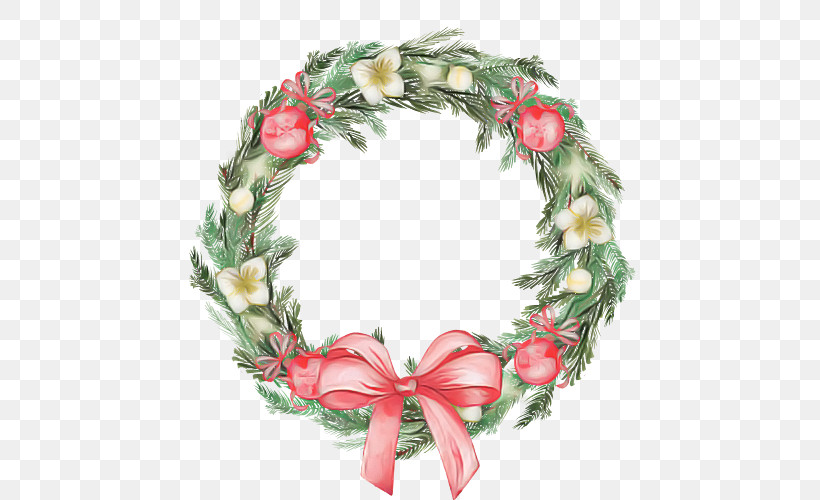 Christmas Decoration, PNG, 500x500px, Wreath, Christmas, Christmas Decoration, Flower, Holly Download Free