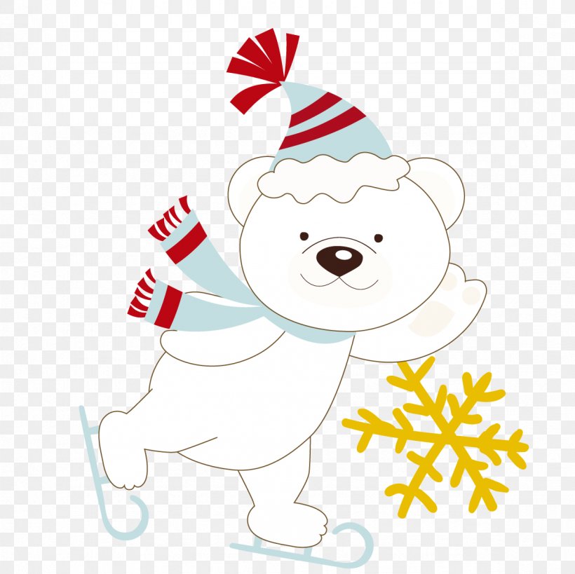 Polar Bear Christmas, PNG, 1181x1181px, Watercolor, Cartoon, Flower, Frame, Heart Download Free