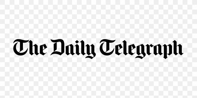 The Daily Telegraph United Kingdom Newspaper Telegraph Media Group The Times, PNG, 1000x500px, Daily Telegraph, Area, Black, Black And White, Brand Download Free