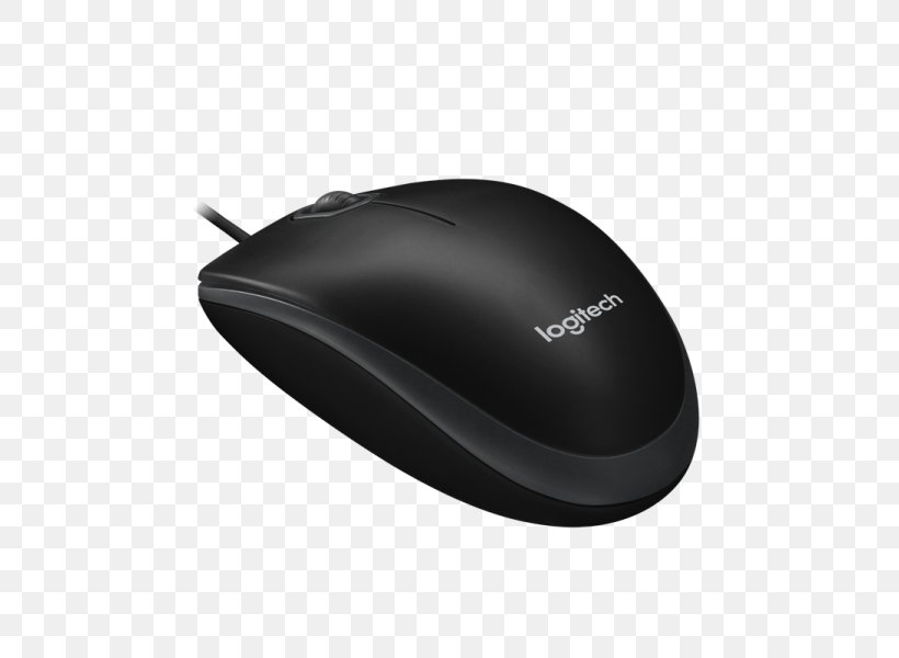 Computer Mouse Logitech B100 Logitech Electronic (India) Private Ltd Optical Mouse, PNG, 600x600px, Computer Mouse, Apple Usb Mouse, Button, Computer, Computer Component Download Free