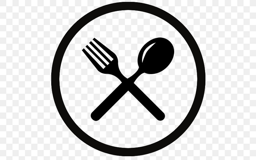 Eating Spoon Fork, PNG, 512x512px, Eating, Black And White, Cutlery, Dinner, Dish Download Free