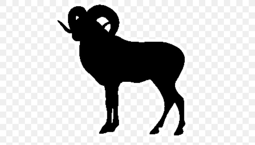 Goat Priangan Sheep Vector Graphics Bighorn Sheep Clip Art, PNG, 1024x585px, Goat, Animal Husbandry, Bighorn Sheep, Black, Black And White Download Free