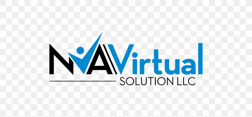 NVA Virtual Solutions LLC Logo Brand Employment Website, PNG, 2601x1213px, Logo, Affidavit, Area, Blue, Brand Download Free