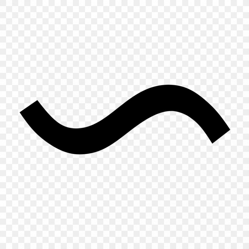 Tilde Wave Dash Ñ Signo, PNG, 854x854px, Tilde, Black, Black And White, Dash, Diacritic Download Free