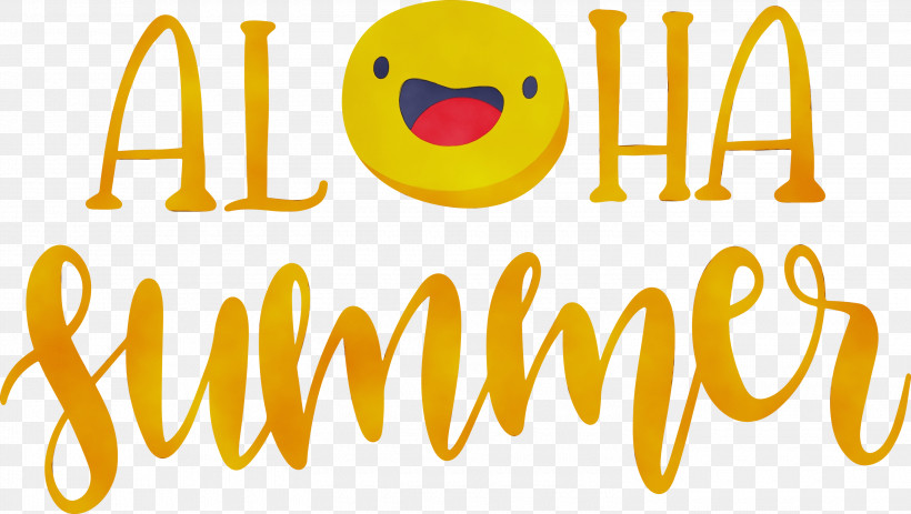 Summer Logo Free Vacation Season, PNG, 3000x1697px, Aloha Summer, Emoji, Free, Logo, Paint Download Free