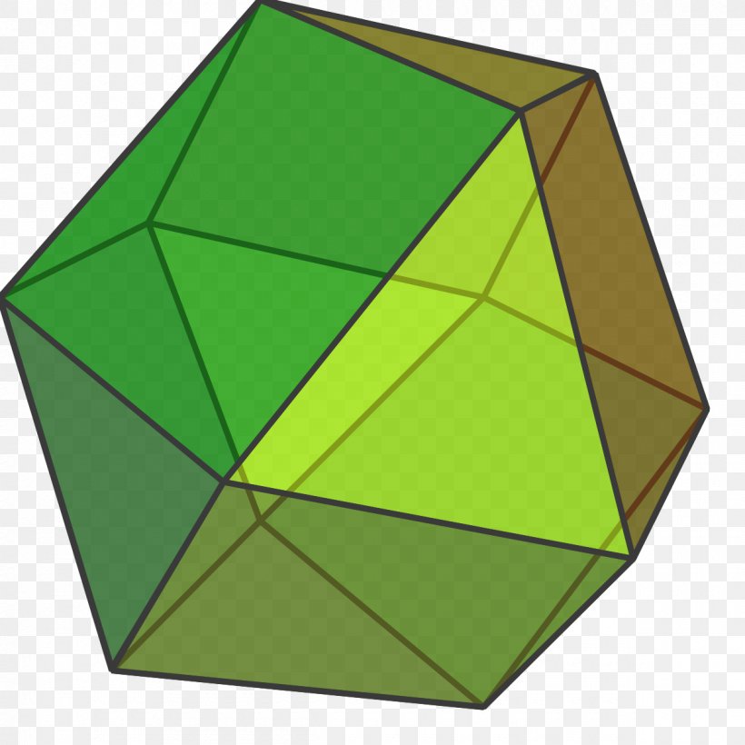 Cuboctahedron Cube Polyhedron Archimedean Solid Truncated Octahedron, PNG, 1200x1200px, Cuboctahedron, Archimedean Solid, Area, Cube, Geometry Download Free