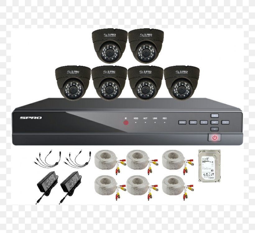 Digital Video Recorders Closed-circuit Television Network Video Recorder Analog High Definition, PNG, 750x750px, Digital Video, Analog High Definition, Camera, Closedcircuit Television, Digital Video Recorders Download Free